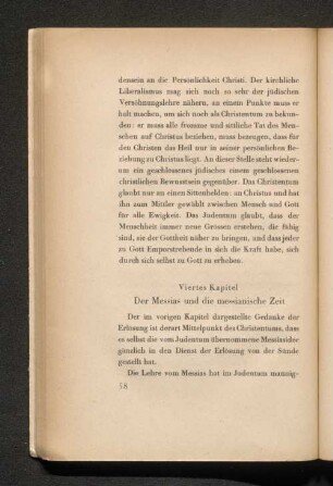 Viertes Kapitel Der Messias und die messianische Zeit