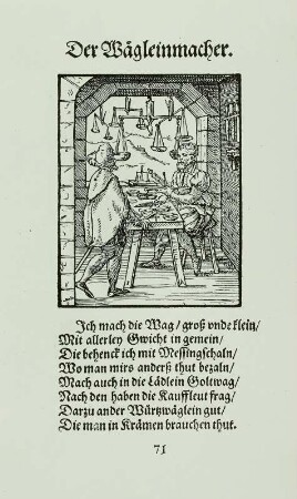 Waagenmacher, Holzschnitt, Amman 1568