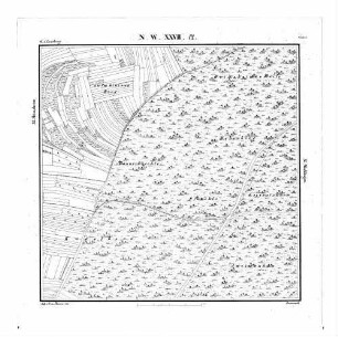 Kartenblatt NW XXVII 12 Stand 1831