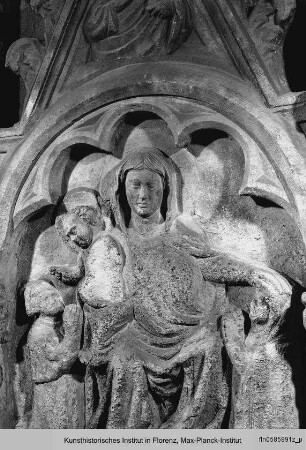Relief: Madonna, Verkündigung, Salvator - Madonnenrelief