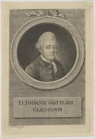 Bildnis des Iohann Gottlieb Gleditsch