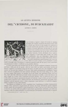 1: La quinta edizione del "Cicerone" di Burckhardt anno 1884