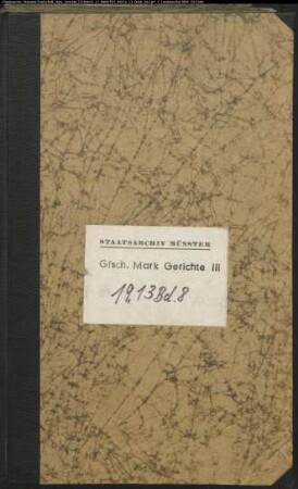 Belege zum Hypothekenbuch des Hochgerichts Schwelm Bd. 8