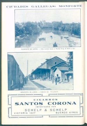 Ciudades gallegas: Monforte : [Dos vistas de] Monforte de Lemos.
