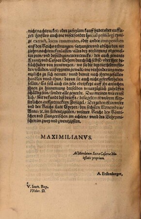 Abschiedt der Römischen Kayserlichen Maiestat vnd gemeiner Stände auff dem Reichstag zu Speyer Anno Domini M.D.LXX. auffgericht