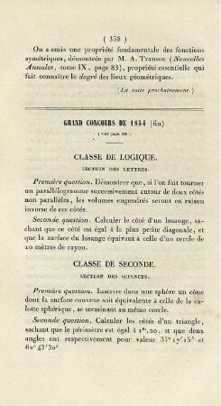 Grand concours de 1854.