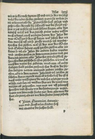 Isaias. Hieremias. Octavianus. und Arestotiles. bereden sich mit einander der sachen halb.
