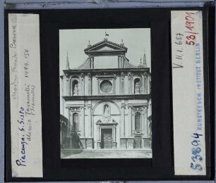 Piacenza, S. Sisto : Ansicht der Fassade