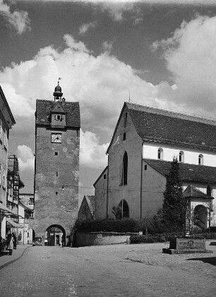 Isny im Allgäu. Torturm (Wassertorturm) (1451/1475 und 1701/1800)
