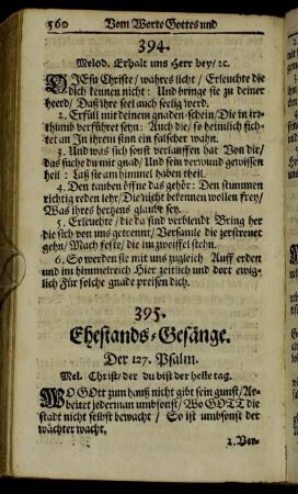 Ehestands-Gesänge.