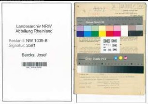 Entnazifizierung Josef Bercks , geb. 21.09.1902 (Finanzbeamter)