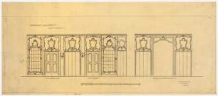 Wohnhaus Dr. Eduard Simon, Berlin: Wandansichten des Musiksalons