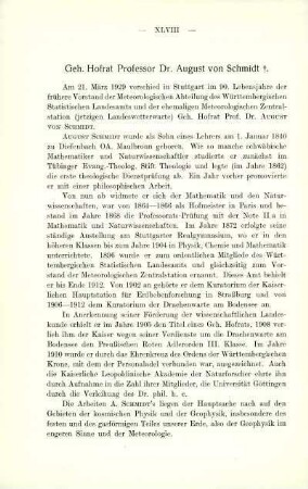 Geh. Hofrat Professor Dr. August von Schmidt ✝
