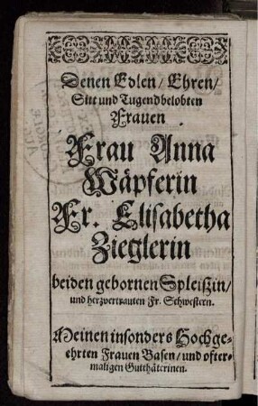 Zueignungsschrift