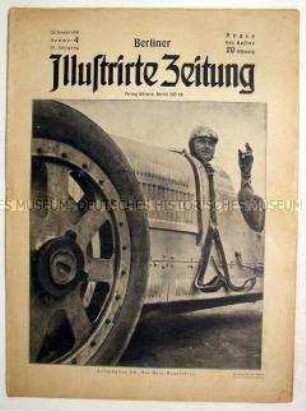 Wochenzeitschrift "Berliner Illustrirte Zeitung" u.a. zur Konferenz in Den Haag über den Young-Plan
