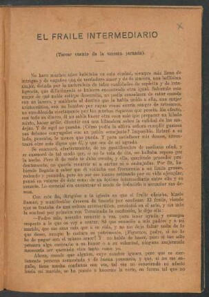 El fraile intermediario : (Tercer cuento de la tercera jornada)