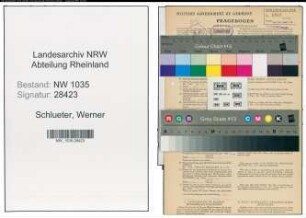 Entnazifizierung Werner Schlueter , geb. 28.04.1909 (Ingenieur)