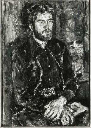 Mechaniker : Köhler, Waldo. Mechaniker. Öl auf Hartfaserplatte; 89,5 x 65 cm. 1977