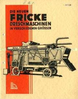Dreschmaschinen in verschiedenen Größen