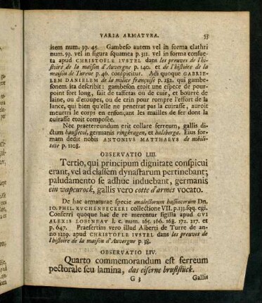 53-62, Observatio LIII - LXVII