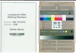 Entnazifizierung Benno Decher , geb. 31.07.1907 (Metzger)