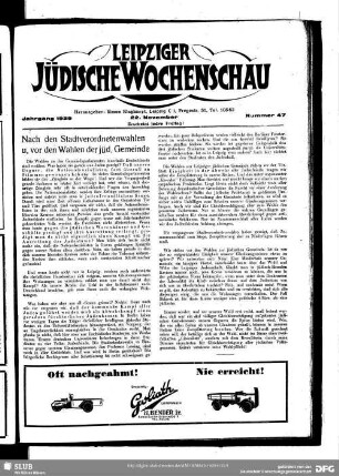 Leipziger jüdische Wochenschau