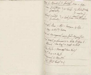 Agrarwirtschaftliche Notizen von Karoline Luises Hand.