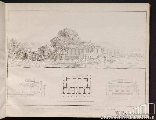 6. Perspectivische Ansicht eines Lusthauses in der Nähe von Potsdam.