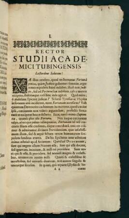 Rector Studii Academici Tubingensis