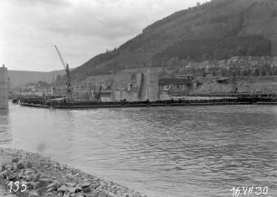Schleusenbaustelle Neckargemünd