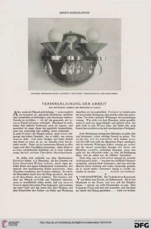 Vom Handwerk