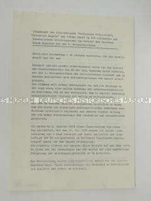 Stellungsnahme von drei Jugendbrigaden zur Rede von Erich Honecker vor den Kreissekretären der SED