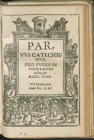 Parvus Catechismus : pro pueris in schola nuper auctus