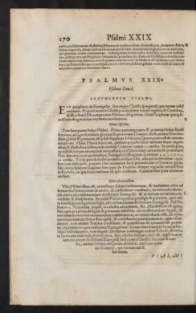 Psalmus XXIX.
