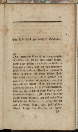 Ein Nebenstück zur vorigen Geschichte.