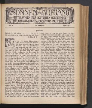 Heft 7. 16. Jahrgang. April 1914