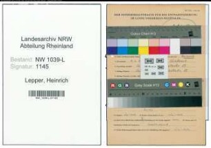 Entnazifizierung Heinrich Lepper , geb. 08.02.1911 (Maurer)