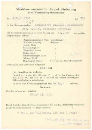 Baumeister, Wilhelm