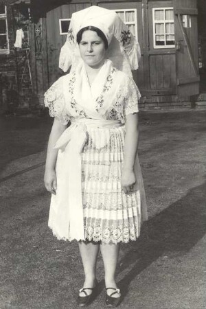 Tanztracht aus Sielow : Kleidung - niedersorbische Tracht. Ort: Žylow / Sielow. Niedersorbische Tanztracht