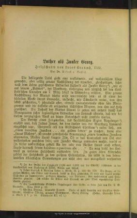 Luther als Junker Georg : Holzschnitt von Lucas Cranach, 1522