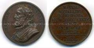 Series numismatica universalis virorum illustrium, Medaille auf Hernando Cortes
