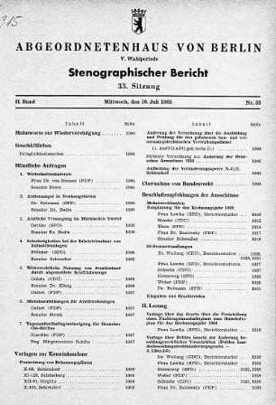 Nr. 33, 10. Juli 1968