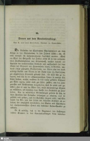 II. Scenen aus dem Revolutionskriege