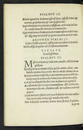 Psalmus CI. - Psalmus CX.