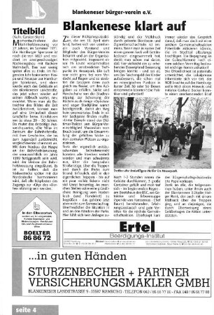 Blankenese klart auf