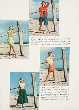 Modeaufnahme, Modell Ann Klem und Eunice Sherman, Tearsheet (Mademoiselle)