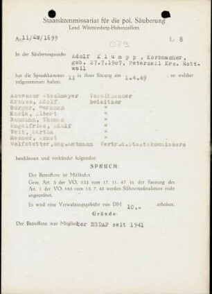 Klumpp, Adolf