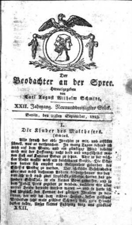 39. Stueck, 29. September 1823