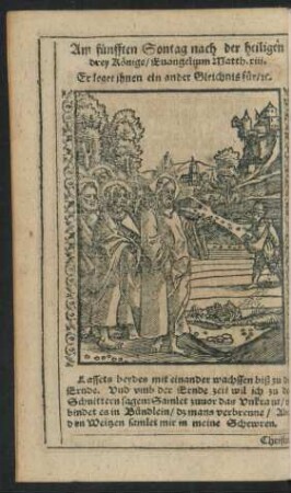 Am fünfften Sontag nach der heiligen drey Könige/ ...