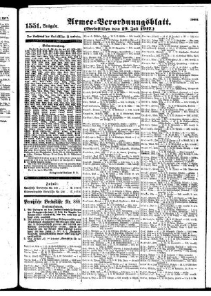 1551.Ausgabe. Donnerstag, 19. Juli 1917